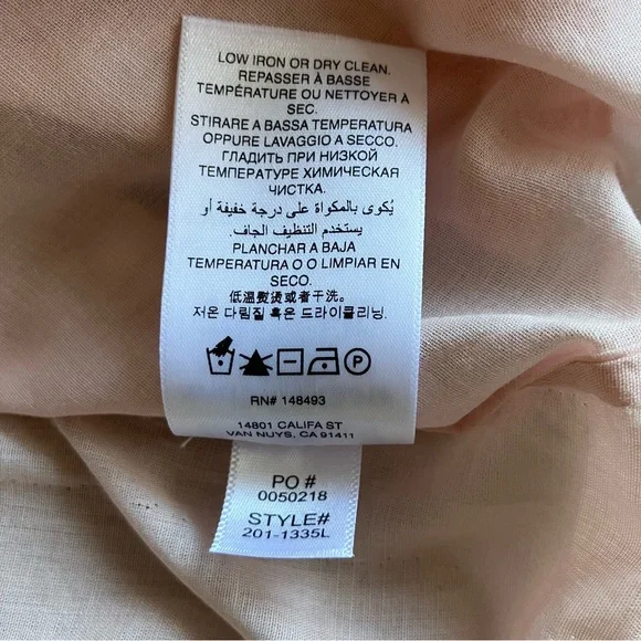 DÔEN Henri Ruffled Top in Blush - Size XS - Picture 10 of 10